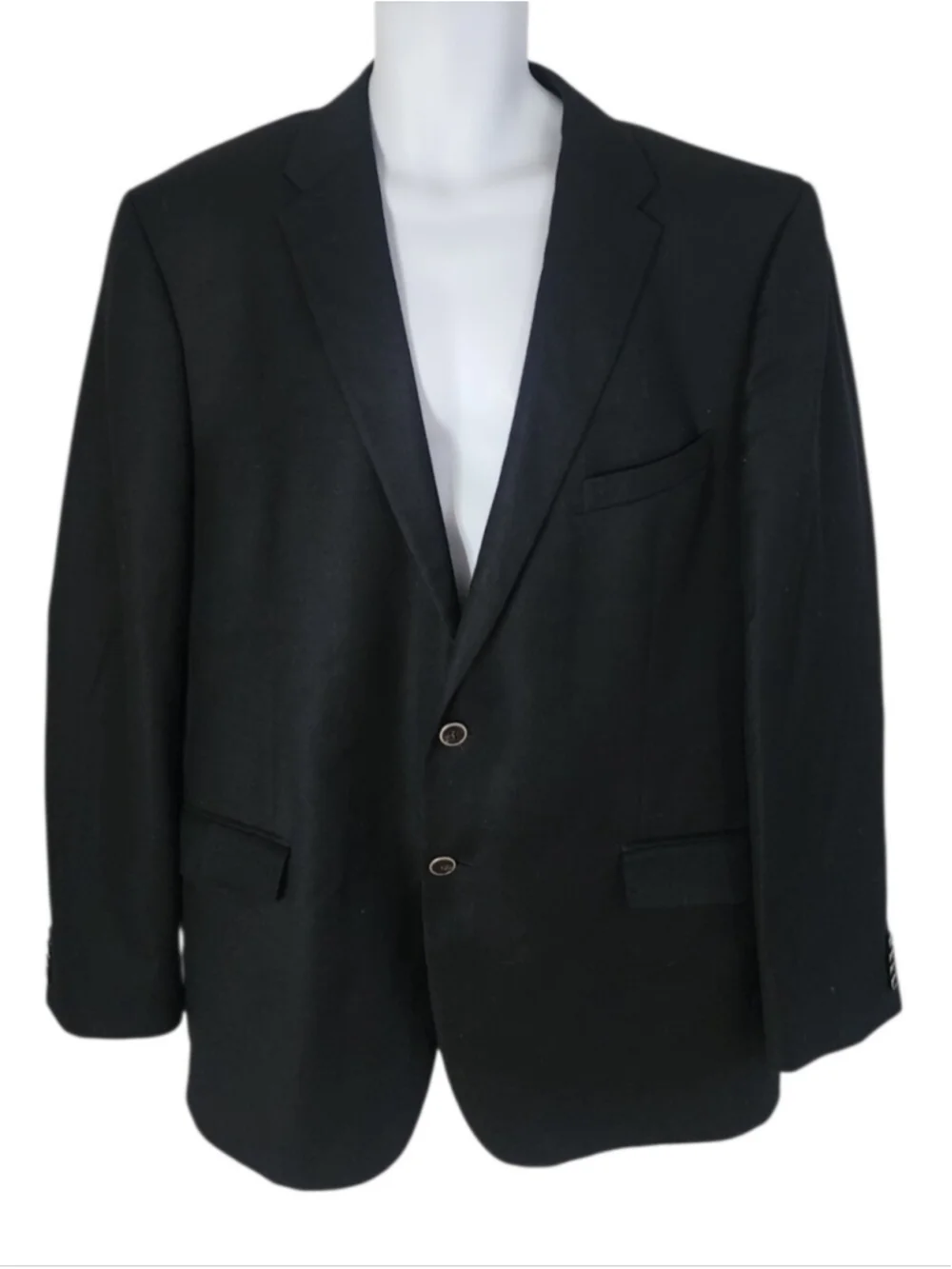 Saks Fifth Avenue Loro Piana Super 120s Wool Black Blazer 46L